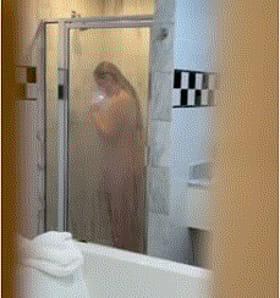 Busty Ginger Caught Washing That Fat Ass'