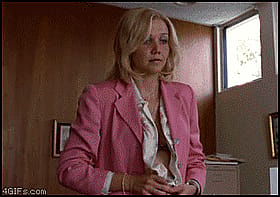 Pink Jacket Babe: Celebrity Sexy Office Vixen'