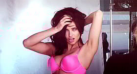 Adriana Lima Teasing in Lingerie'