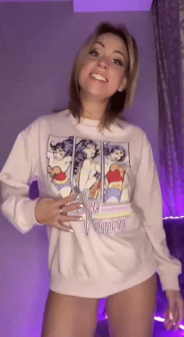 Busty Blonde Bounces Those Juicy Melons picture 1 of 1