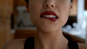 Sultry Lip Bite Tease'