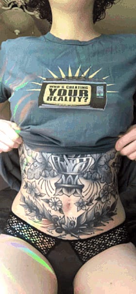 Inked Emo Babe's Big Tits Bounce Wild'