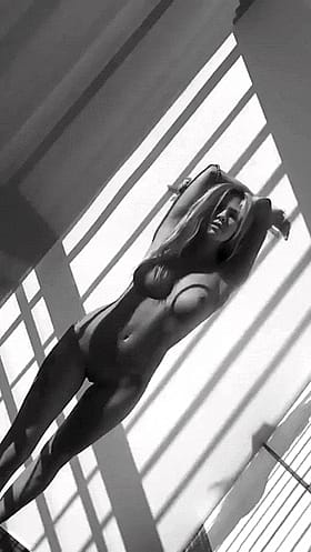 Blonde Bombshell Shows Off Her Rack For You'