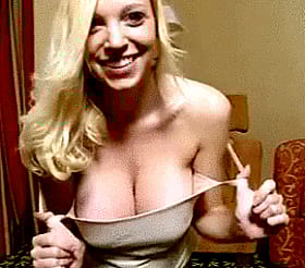 Busty Blonde Star Gets Nasty In Public For Art's Sake'