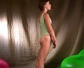 Flexible Gum Bunny Shows Off Her Skills'