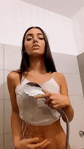 Dripping Wet Nacre Gets Soapy in Steamy Shower Session'