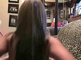 Smoking Hot Brunette with a Phatty in Pink'