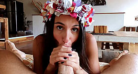 Throat-Trained GF Gives Slurpy Head'