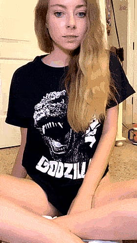 College Amateur Godzilla: A Sizzling T-Shirt Tease'