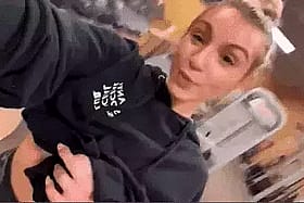 Cheeky Fit Blonde Clapping That Booty'