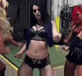 Paige's Knockers Jiggle to the Beat in This Smokin' WWE Star Fap Clip'